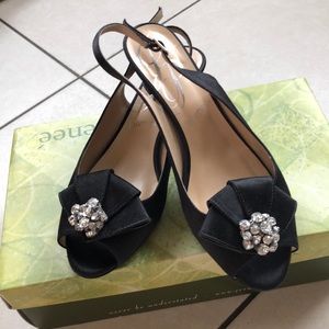 J.Reneé Open Toe Slingback Heel